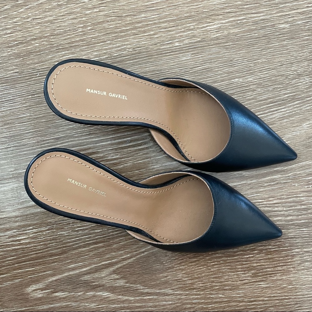 Mansur Gavriel Leather Mules